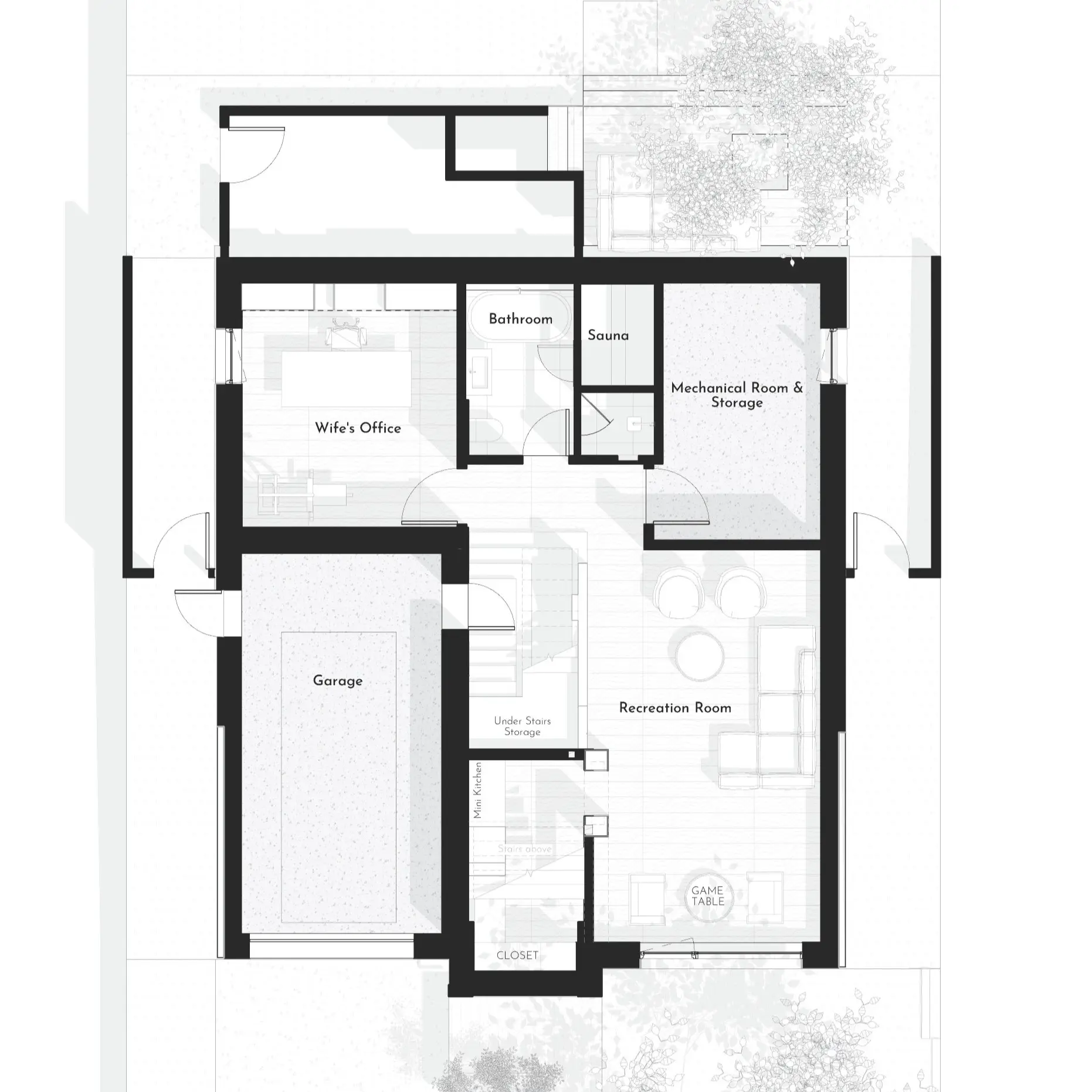 Morning House basement plan